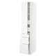 SEKTION / MAXIMERA High cab w door/3 fronts/5 drawers, white/Axstad matt white, 15x24x80 "