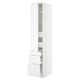 SEKTION / MAXIMERA High cab w door/3 fronts/5 drawers, white/Axstad matt white, 18x24x90 "