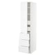 SEKTION / MAXIMERA High cab w door/3 fronts/5 drawers, white/Axstad matt white, 18x24x80 "
