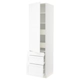 SEKTION / MAXIMERA High cab w door/3 fronts/5 drawers, white Enköping/white wood effect, 24x24x90 "