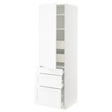 SEKTION / MAXIMERA High cab w door/3 fronts/5 drawers, white Enköping/white wood effect, 24x24x80 "