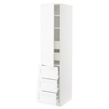 SEKTION / MAXIMERA High cab w door/3 fronts/5 drawers, white Enköping/white wood effect, 18x24x80 "