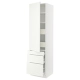 SEKTION / MAXIMERA High cab w door/3 fronts/5 drawers, white/Vallstena white, 24x24x90 "