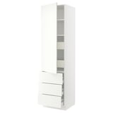 SEKTION / MAXIMERA High cab w door/3 fronts/5 drawers, white/Vallstena white, 24x24x90 "
