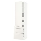 SEKTION / MAXIMERA High cab w door/3 fronts/5 drawers, white/Veddinge white, 24x24x90 "