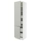 SEKTION / MAXIMERA High cb w 2 doors/shelves/4 drawers, white/Havstorp light gray, 24x24x90 "