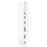 SEKTION / MAXIMERA High cb w 2 doors/shelves/5 drawers, white/Ringhult white, 15x15x80 "