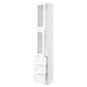 SEKTION / MAXIMERA High cb w 2 glass drs/3 drawers, white Enköping/white wood effect, 15x15x90 "