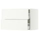 SEKTION / MAXIMERA Wall cabinet with 2 drawers, white/Aspudden matt white, 30x15x20 "