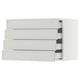 SEKTION / MAXIMERA Wall cabinet with 4 drawers, white/Aspudden light gray, 30x15x20 "