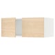 SEKTION Top cab f fridge/freezer w 2 doors, white/Askersund light ash effect, 36x24x15 "
