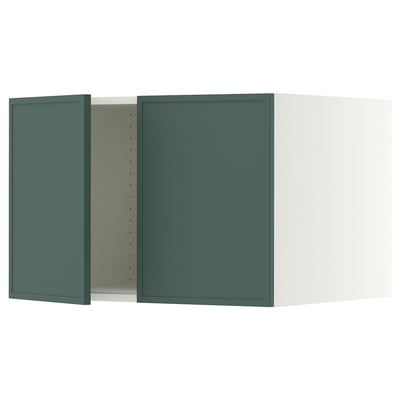 SEKTION Top cab f fridge/freezer w 2 doors, white/Aspudden dark gray-green, 30x24x20 "