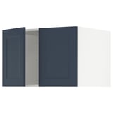 SEKTION Top cab f fridge/freezer w 2 doors, white Axstad/matte blue, 30x24x20 "