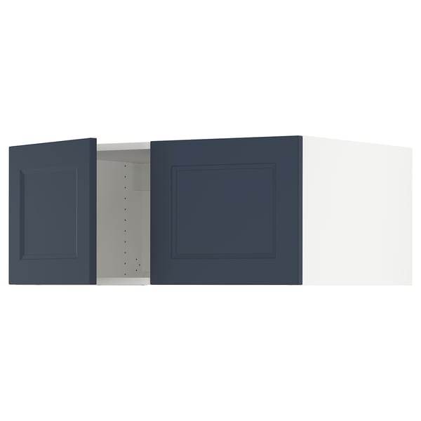 SEKTION Top cab f fridge/freezer w 2 doors, white Axstad/matte blue, 36x24x15 "