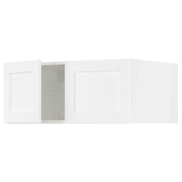 SEKTION Top cab f fridge/freezer w 2 doors, white Enköping/white wood effect, 36x24x15 "