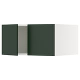 SEKTION Top cab f fridge/freezer w 2 doors, white/Havstorp deep green, 30x24x15 "