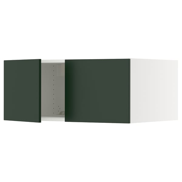 SEKTION Top cab f fridge/freezer w 2 doors, white/Havstorp deep green, 36x24x15 "