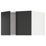 SEKTION Top cab f fridge/freezer w 2 doors, white/Nickebo matt anthracite, 30x24x20 "