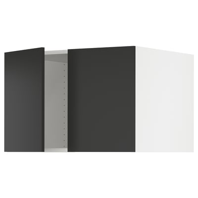 SEKTION Top cab f fridge/freezer w 2 doors, white/Nickebo matt anthracite, 30x24x20 "