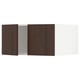 SEKTION Top cab f fridge/freezer w 2 doors, white/Sinarp brown, 30x24x15 "