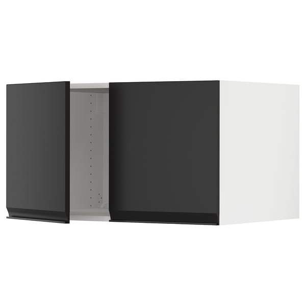 SEKTION Top cab f fridge/freezer w 2 doors, white/Upplöv matt anthracite, 36x24x20 "