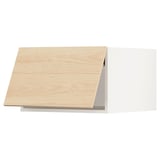SEKTION Top cab f fridge/freezer w push-op, white/Askersund light ash effect, 24x24x15 "