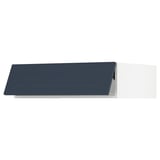 SEKTION Top cabinet for fridge/freezer, white Axstad/matte blue, 36x24x10 "