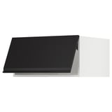 SEKTION Top cabinet for fridge/freezer, white/Upplöv matt anthracite, 30x24x15 "