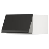 SEKTION Top cabinet for fridge/freezer, white/Upplöv matt anthracite, 24x24x15 "