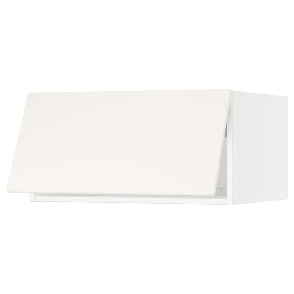 SEKTION Top cabinet for fridge/freezer, white/Veddinge white, 30x24x15 "