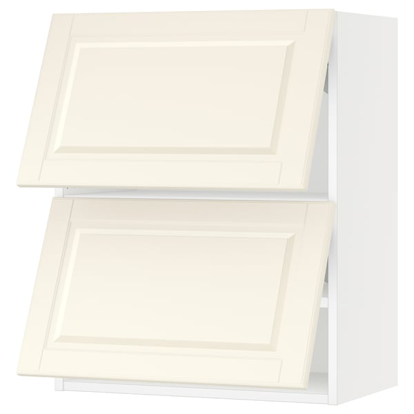 SEKTION Wall cab horizo 2 doors w push-open, white/Bodbyn off-white, 24x15x30 "