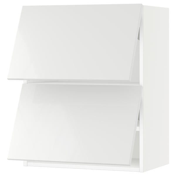 SEKTION Wall cab horizo 2 doors w push-open, white/Ringhult white, 24x15x30 "
