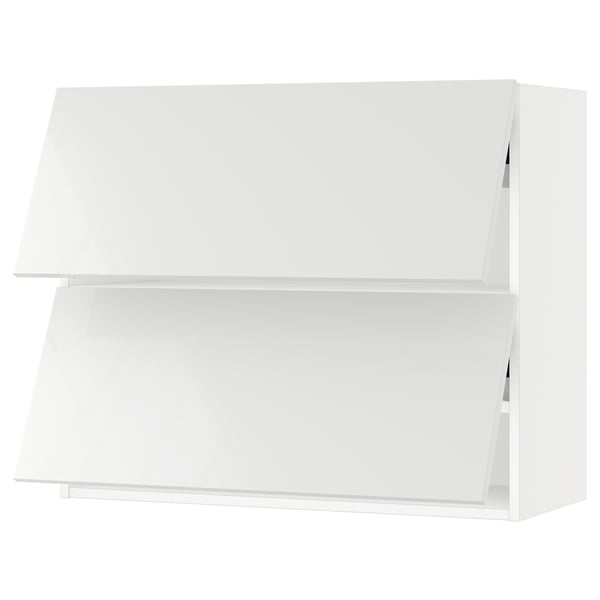 SEKTION Wall cab horizo 2 doors w push-open, white/Ringhult white, 36x15x30 "