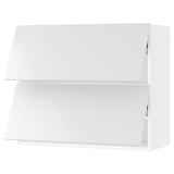 SEKTION Wall cab horizo 2 doors w push-open, white/Ringhult white, 36x15x30 "
