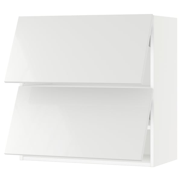 SEKTION Wall cab horizo 2 doors w push-open, white/Ringhult white, 30x15x30 "