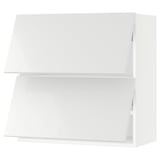 SEKTION Wall cab horizo 2 doors w push-open, white/Ringhult white, 30x15x30 "