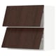 SEKTION Wall cab horizo 2 doors w push-open, white/Sinarp brown, 30x15x30 "