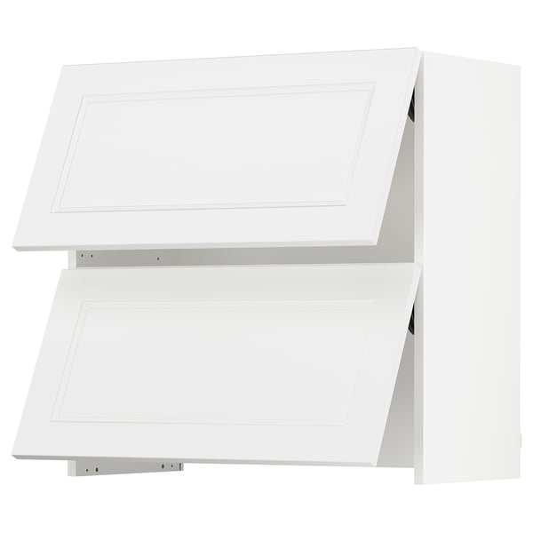 SEKTION Wall cab w bu-in extr hood w pu-op, white/Axstad matt white, 30x15x30 "