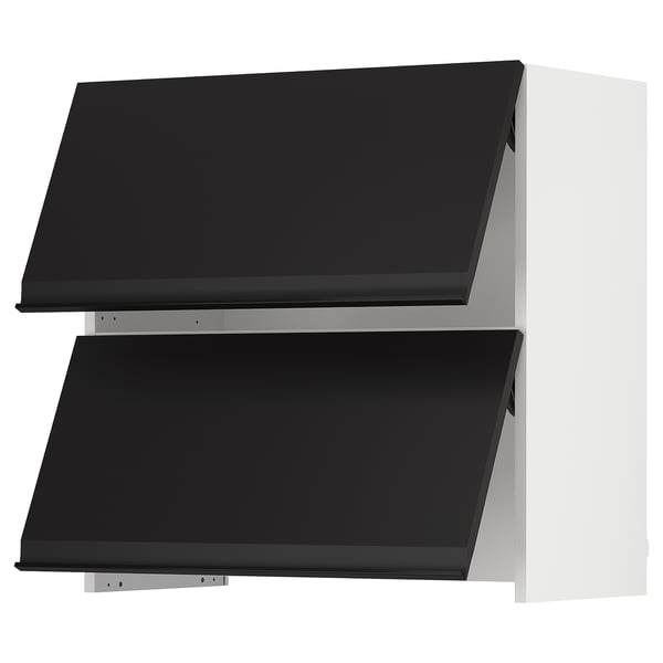 SEKTION Wall cab w bu-in extr hood w pu-op, white/Upplöv matt anthracite, 30x15x30 "