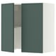 SEKTION Wall cab w built-in extractor hood, white/Aspudden dark gray-green, 30x15x30 "