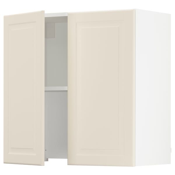 SEKTION Wall cab w built-in extractor hood, white/Bodbyn off-white, 30x15x30 "