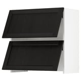 SEKTION Wall cab w built-in extractor hood, white/Lerhyttan black stained, 30x15x30 "