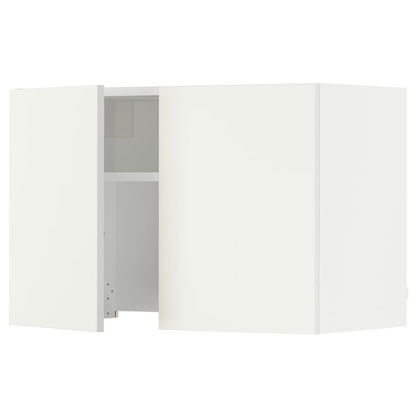 SEKTION Wall cab w built-in extractor hood, white/Vallstena white, 30x15x20 "