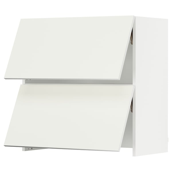 SEKTION Wall cab w built-in extractor hood, white/Vallstena white, 30x15x30 "