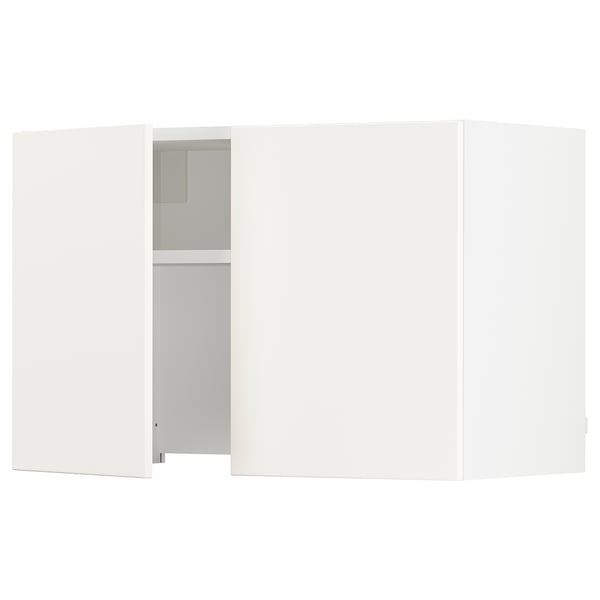 SEKTION Wall cab w built-in extractor hood, white/Veddinge white, 30x15x20 "
