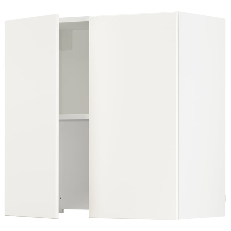 SEKTION wall cab w builtin extractor hood, white/Veddinge white