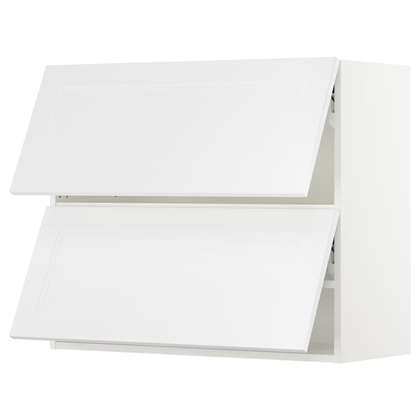 SEKTION Wall cabinet horizontal w 2 doors, white/Axstad matt white, 36x15x30 "