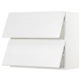 SEKTION Wall cabinet horizontal w 2 doors, white/Axstad matt white, 36x15x30 "