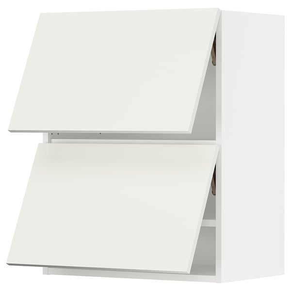 SEKTION Wall cabinet horizontal w 2 doors, white/Vallstena white, 24x15x30 "