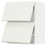 SEKTION Wall cabinet horizontal w 2 doors, white/Vallstena white, 24x15x30 "